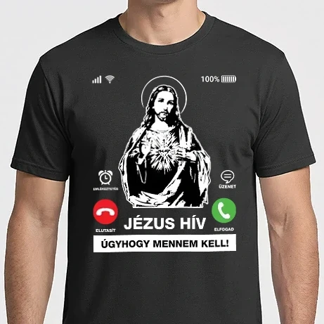 Férfi Imperial póló - Jézus hív, mennem kell