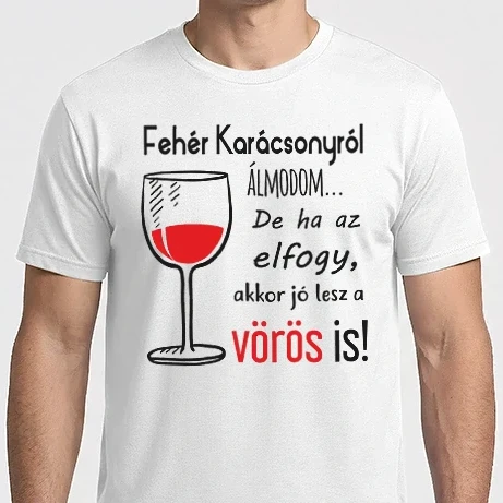 Férfi Imperial póló - Fehér karácsony