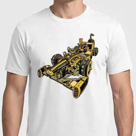 Férfi Imperial póló - Steampunk Forma-1