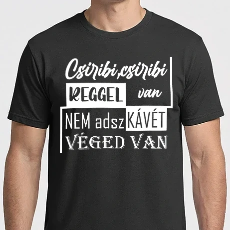 Férfi Imperial póló - reggeli kávé fehér