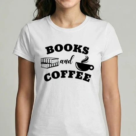 Női Imperial póló - Books and Coffee