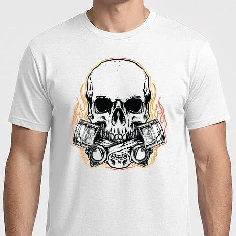 Férfi Imperial póló - Koponya 