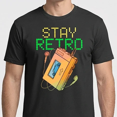 Férfi Imperial póló - Stay retro walkman