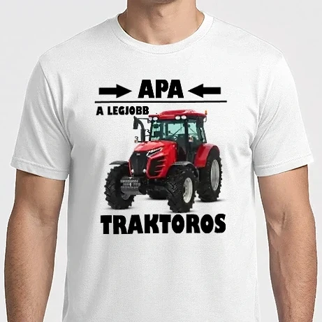 Férfi Imperial póló - Apa a legjobb traktoros 