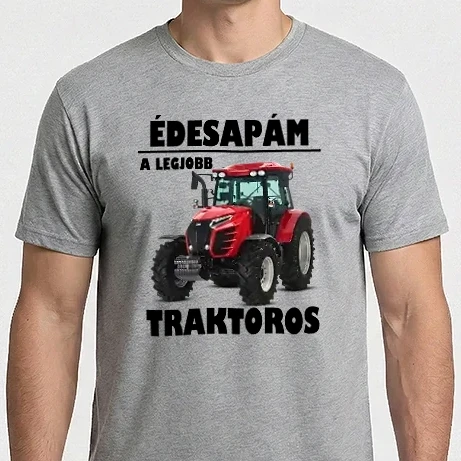 Férfi Imperial póló - Édesapám a legjobb traktoros