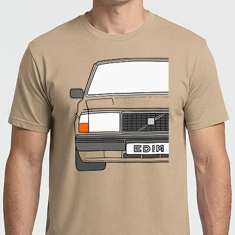 Férfi Imperial póló - Volvo 240 Turbo kocka ráccsal
