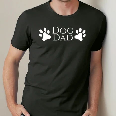 Férfi prémium fit kerek nyakú póló - Dog Dad 4