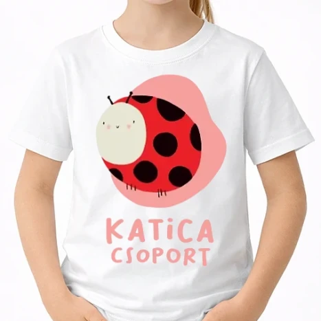Uniszex gyerek Póló - Katica Csoport - ovis póló