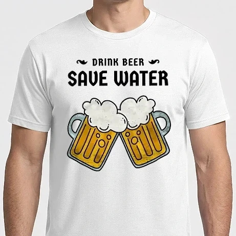 Férfi Imperial póló - Drink Beer, Save Water