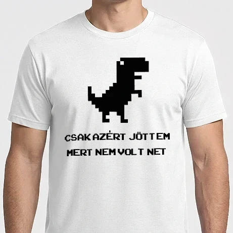 Férfi Imperial póló - Csak azért jöttem mert nem volt net