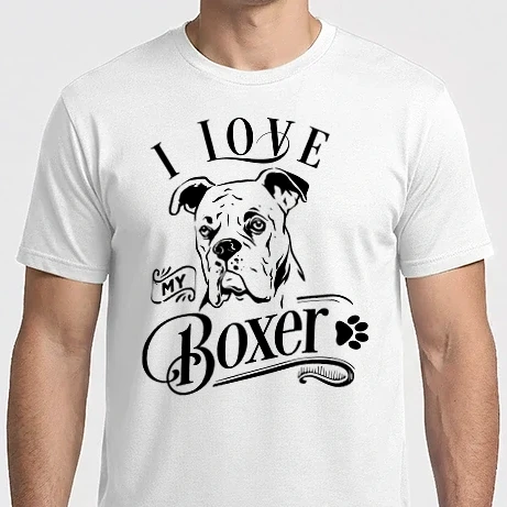Férfi Imperial póló - I love my Boxer