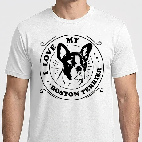 Férfi Imperial póló - I love my Boston Terrier