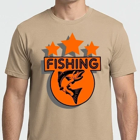 Férfi Imperial póló - fishing orange
