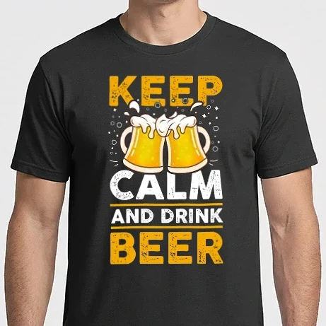 Férfi Imperial póló - Maradj nyugodt és igyál sört