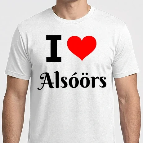 Férfi Imperial póló - I love Alsóörs