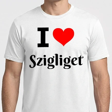 Férfi Imperial póló - I love Szigliget