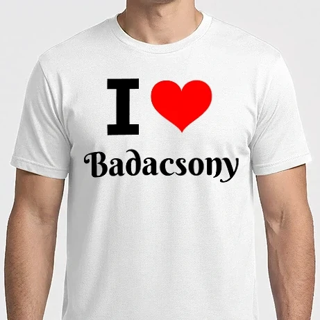 Férfi Imperial póló - I love Badacsony