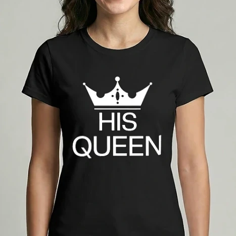 Női Imperial póló - HIS QUEEN - Az Ő királynője - páros póló női része