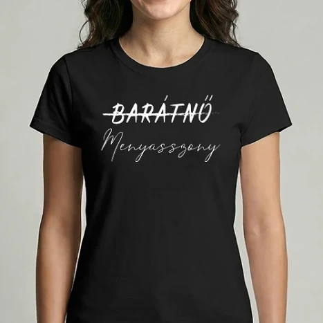 Női Imperial póló - Menyasszony! - Páros póló nőknek szóló része