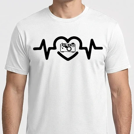 Férfi Imperial póló - Heart beat - camera