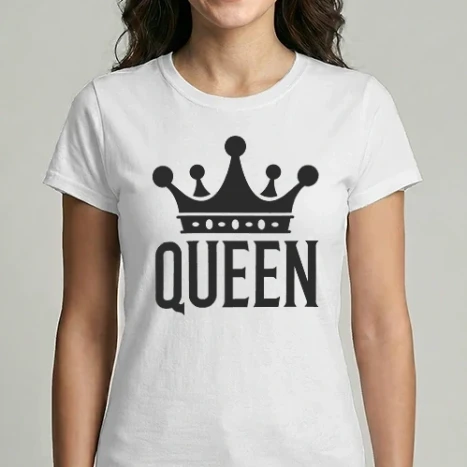 Női Imperial póló - QUEEN (páros minta, a KING-et keresd a leírásban)