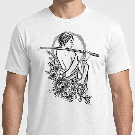 Férfi Imperial póló - Samurai nő