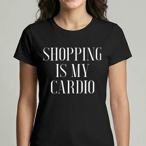 Női Imperial póló - Shopping is my cardio