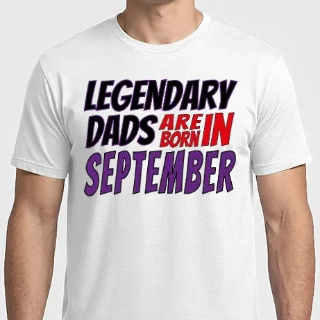 Férfi Imperial póló - Legendary Dads are born in September