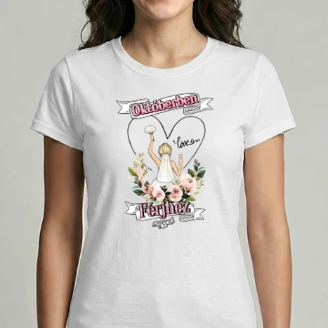 Női Imperial póló - OKTÓBERBEN férjhez megyek
