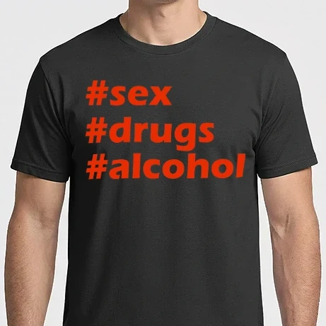 Férfi Imperial póló - Sex drugs alcohol 