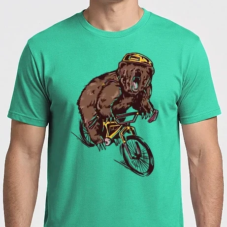 Férfi Imperial póló - Medve BMX-en