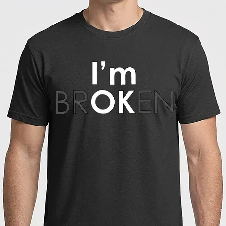 Férfi Imperial póló - I'm brOKen