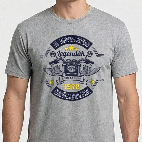 Férfi Imperial póló - Motoros legendák színes 1972