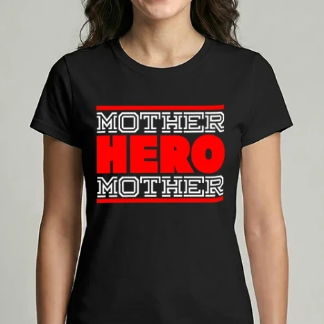 Női Imperial póló - anya hero fehér