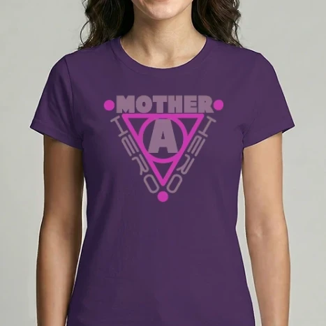 Női Imperial póló - super hero mother