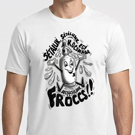 Férfi Imperial póló - Egy kocsmába becsücsülünk Fröccs!