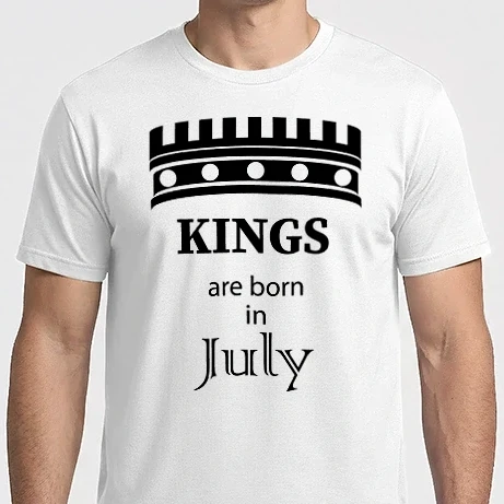 Férfi Imperial póló - Kings are born in July