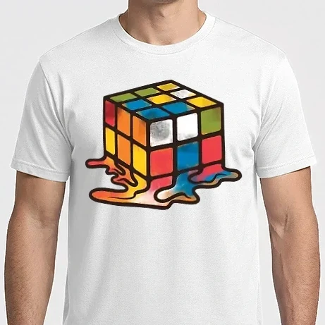 Férfi Imperial póló - Olvadt rubik kocka