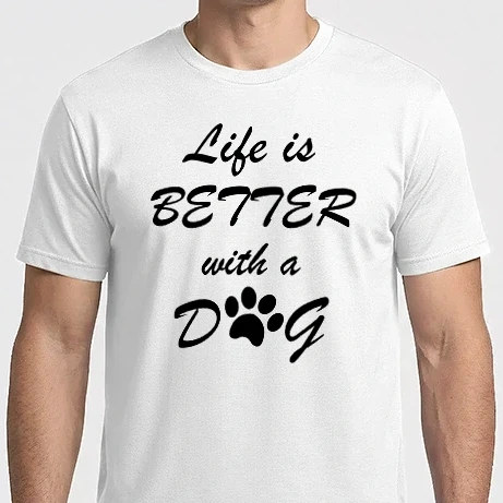 Férfi Imperial póló - Life with a dog