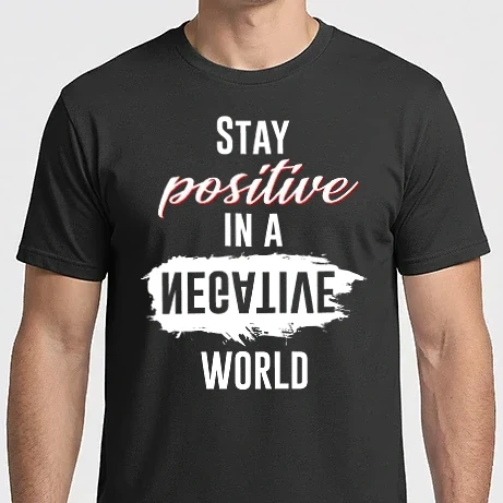 Férfi Imperial póló - Stay positive_white