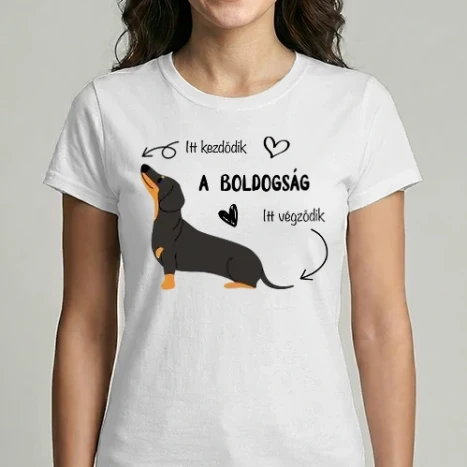 Női Imperial póló - A boldogság Tacskó