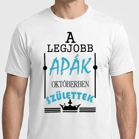 Férfi Imperial póló - LEGJOBB APÁK OKTÜBERBEN
