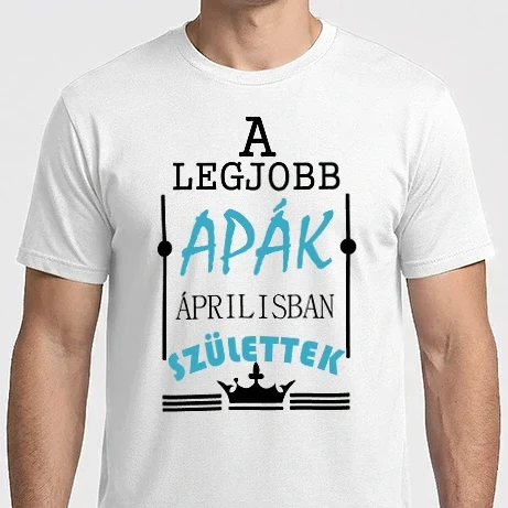 Férfi Imperial póló - LEGJOBB APÁK ÁPRILISBAN
