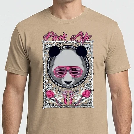 Férfi Imperial póló - pink panda
