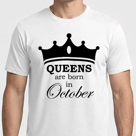 Férfi Imperial póló - Queens are born in October