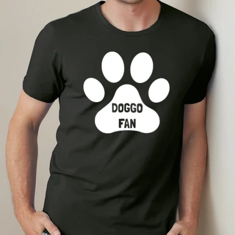 Férfi prémium fit kerek nyakú póló - Doggo Fan 2