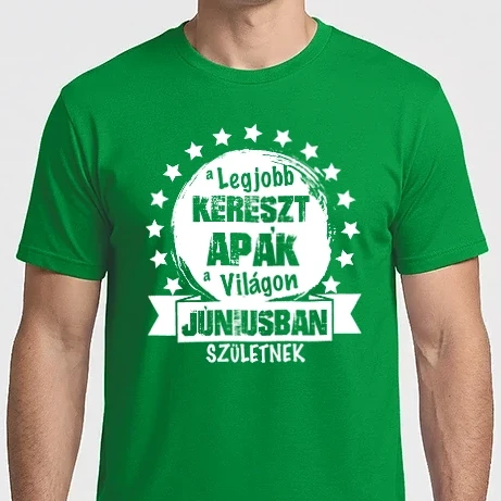 Férfi Imperial póló - A legjobb KERESZTAPÁK a világon JÚNIUSban születnek