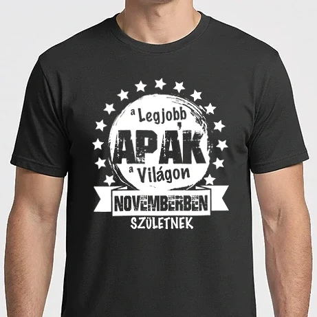 Férfi Imperial póló - A legjobb APÁK a világon NOVEMBERben születnek