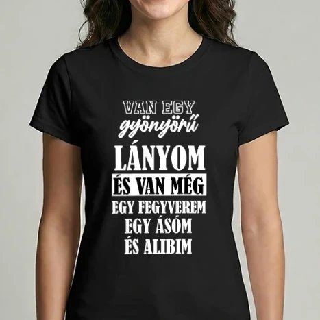 Női Imperial póló - LÁNYOM fehér