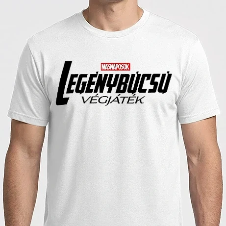 Férfi Imperial póló - Legénybúcsú - végjáték - black